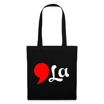 Distressed Comma La Funny - Tote Bag - black - Front