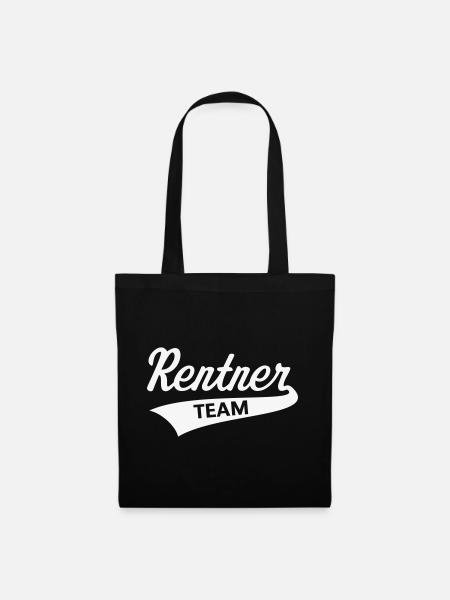 Rentner Team (Senioren Team / White) - Stoffbeutel - Schwarz