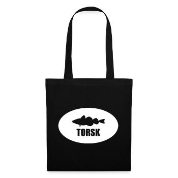 Torsk Cod Outline I Norway Fishing Iceland - Tote Bag - black - Front