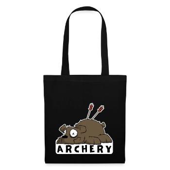 Funny archery motif for archers - Tote Bag - black - Front