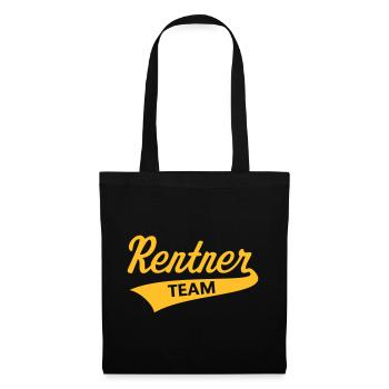 Rentner Team (Senioren Team / Gold) - Stoffbeutel - Schwarz - Vorne