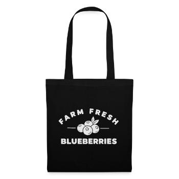 Bleuets frais de la ferme - Sac en tissu - noir - Devant