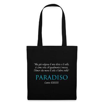 Paradise Canto XXXIII Divine Commedy - Sac en tissu - noir - Devant