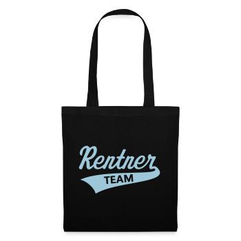 Équipe des retraités (équipe senior / bleu ciel) - Sac en tissu - noir - Devant