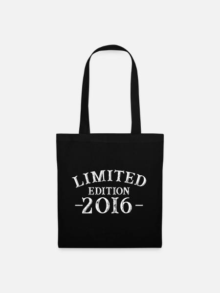 2016 Vintage Geburtstagsgeschenk 2016 - Stoffbeutel - Schwarz
