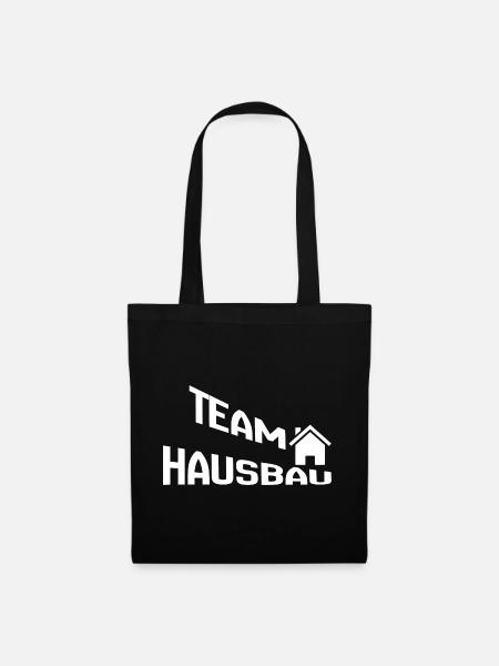 Team Hausbau - Stoffbeutel - Schwarz