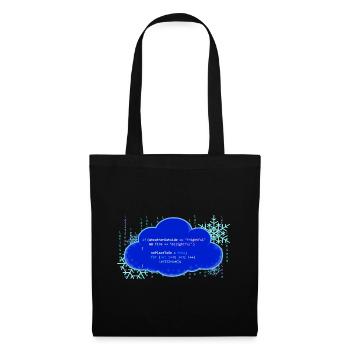 LetItSnow(); - Stoffbeutel - Schwarz - Vorne