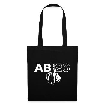 ABI 2026 Mittelfinger Abitur - Geschenk - Stoffbeutel - Schwarz - Vorne