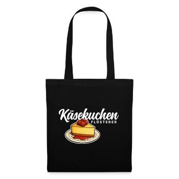 Käsekuchen Flüsterer - Stoffbeutel - Schwarz - Vorne