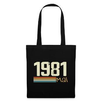 Mai 1981 - Stoffbeutel - Schwarz - Vorne
