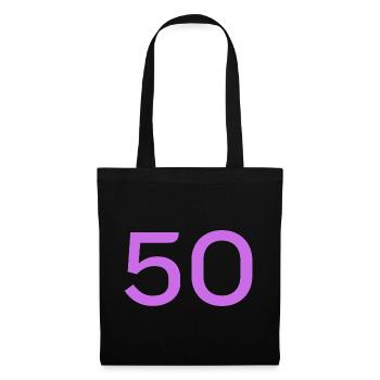 50 - Sac en tissu - noir - Devant