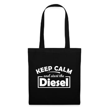 Reste calme et démarre le moteur - Sac en tissu - noir - Devant