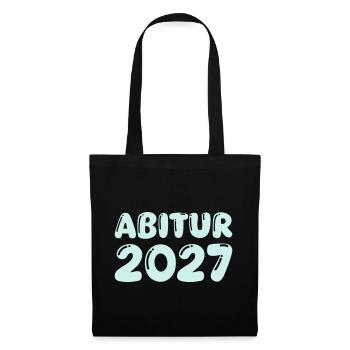 abitur_2027 - Stoffbeutel - Schwarz - Vorne