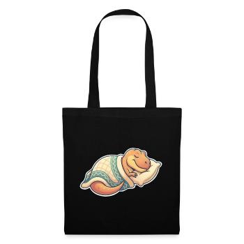 Sleeping Dinosaur - Tote Bag - black - Front