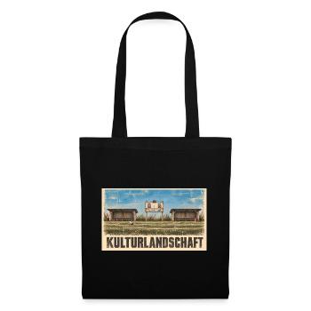 Fussball - Kulturlandschaft - Stoffbeutel - Schwarz - Vorne