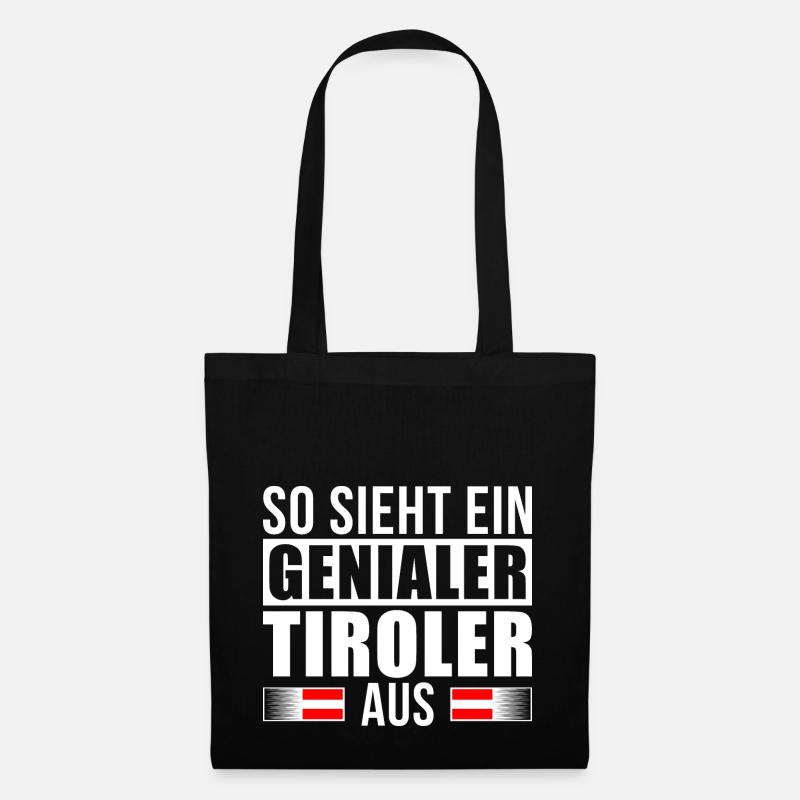 Genialer Tiroler - Stoffbeutel - Schwarz