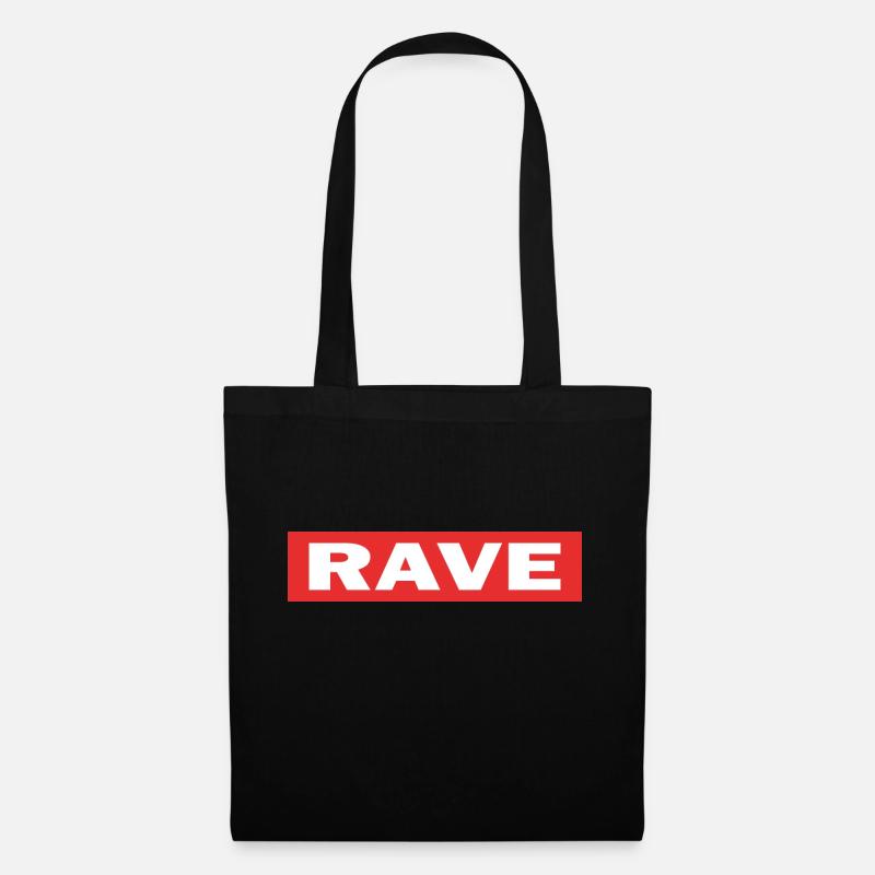 rave - Tote Bag - black