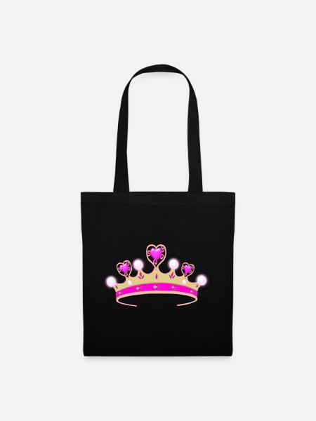 Du bist die Prinzessin! - Stoffbeutel - Schwarz