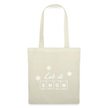 Let It SNOW - Tableau périodique chimie Noël - Sac en tissu - nature - Devant