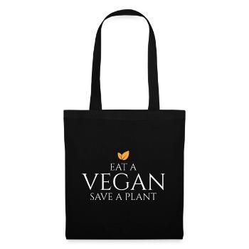 Anti Vegan - Save a Plant - Tote Bag - black - Front