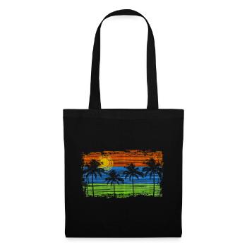 Palms & Stripes - Tote Bag - black - Front