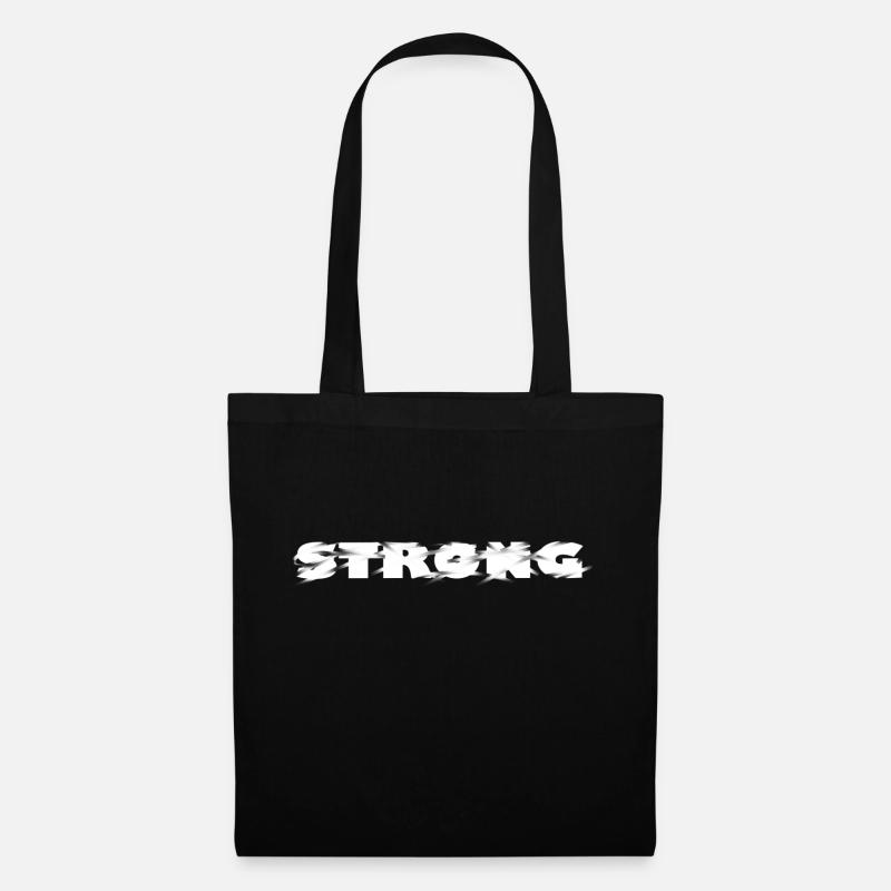 strong strong - Tote Bag - black