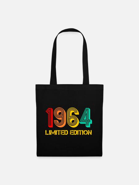 1964 Limited Edition Geburtsjahr 1964 Geschenkidee - Stoffbeutel - Schwarz