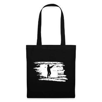 Angler - Fisherman - Fishing - Stoffbeutel - Schwarz - Vorne