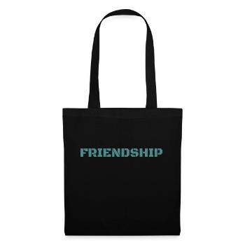 FRIENDSHIP - Sac en tissu - noir - Devant