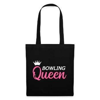 Bowling Kegeln - Stoffbeutel - Schwarz - Vorne
