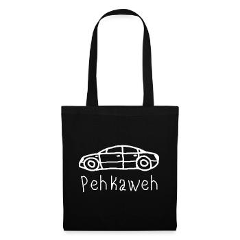 Pehkaweh / Auto / Kinder / Schule / Lustig - Stoffbeutel - Schwarz - Vorne