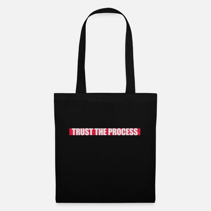 faire confiance au processus Devis - Sac en tissu - noir