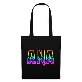 ana rs regenbogen - Stoffbeutel - Schwarz - Vorne