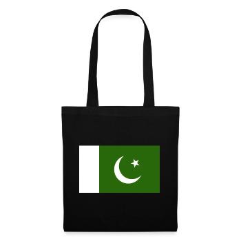 Pakistan National Flagge - Stoffbeutel - Schwarz - Vorne