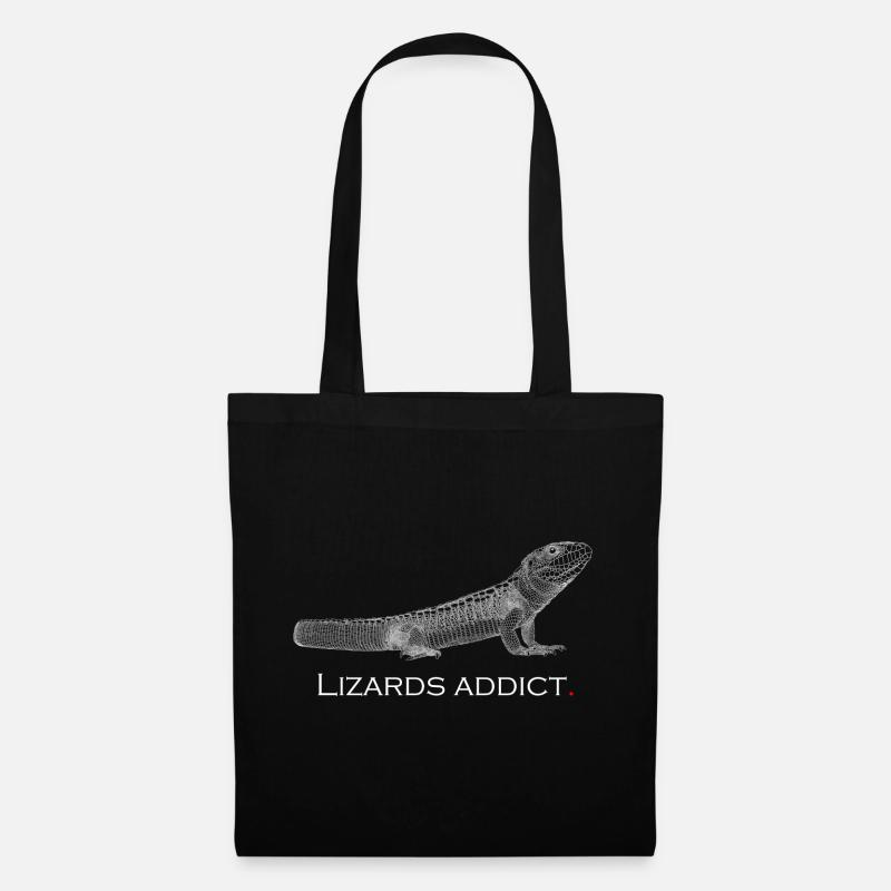 Lizards addict - Tote Bag - black