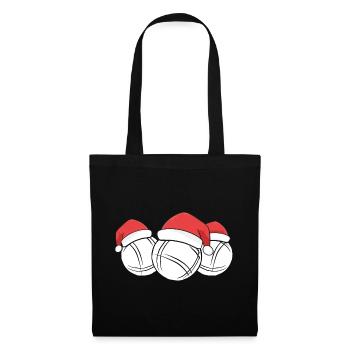 Boule Santa Tenue de pétanque pour Bouler pour boules - Sac en tissu - noir - Devant