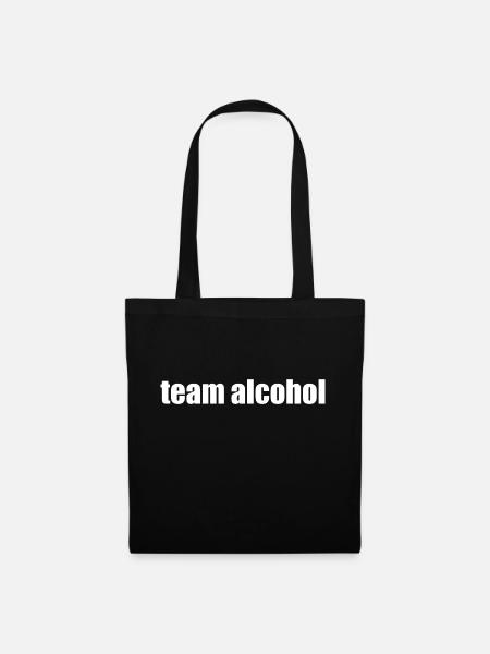 team alcohol - Stoffbeutel - Schwarz
