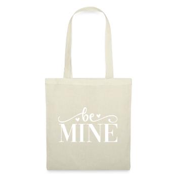 Be Mine Herz - Stoffbeutel - Natur - Vorne