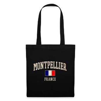Montpellier France Vintage Design - Tote Bag - black - Front