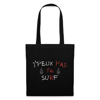 J'peux pas j'ai Surf - Sac en tissu - noir - Devant