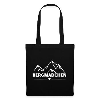 Bergmädchen - Stoffbeutel - Schwarz - Vorne
