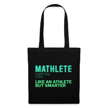 Mathlete Comme un athlète mais plus intelligent 2 - Sac en tissu - noir - Devant