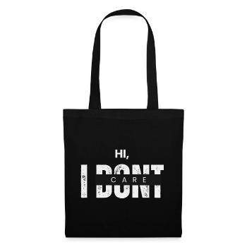 Sarcasm Saying Hi I Don't Care Thanks Humor - Tote Bag - black - Front