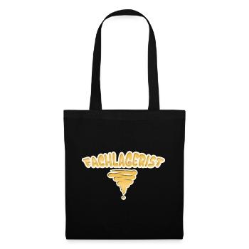 Cadeau pour spécialiste d'entrepôt - Sac en tissu - noir - Devant