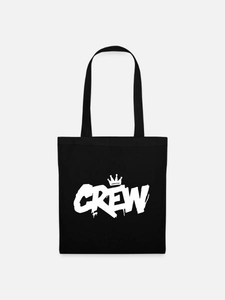 Crew Schriftzug - Stoffbeutel - Schwarz