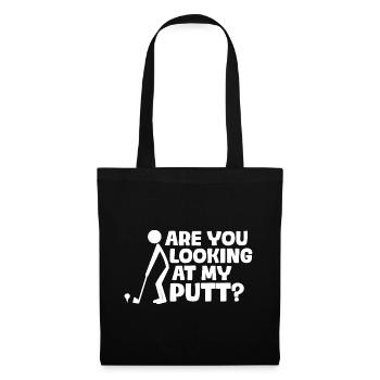 Regardez-vous mon putt ? Golfeur Golf Golf - Sac en tissu - noir - Devant