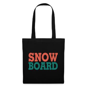 Planche à neige - Sac en tissu - noir - Devant