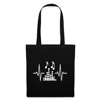 Beatwave Pulse Music - Tote Bag - black - Front