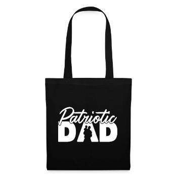 Papa patriote Drapeau américain Aigle Fête des pères - Sac en tissu - noir - Devant