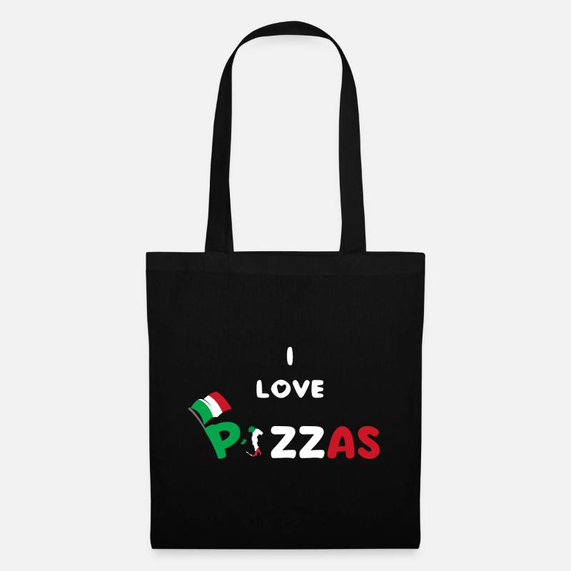 Pizza-Humor-Geschenk Pazzaiolo - Stoffbeutel - Schwarz